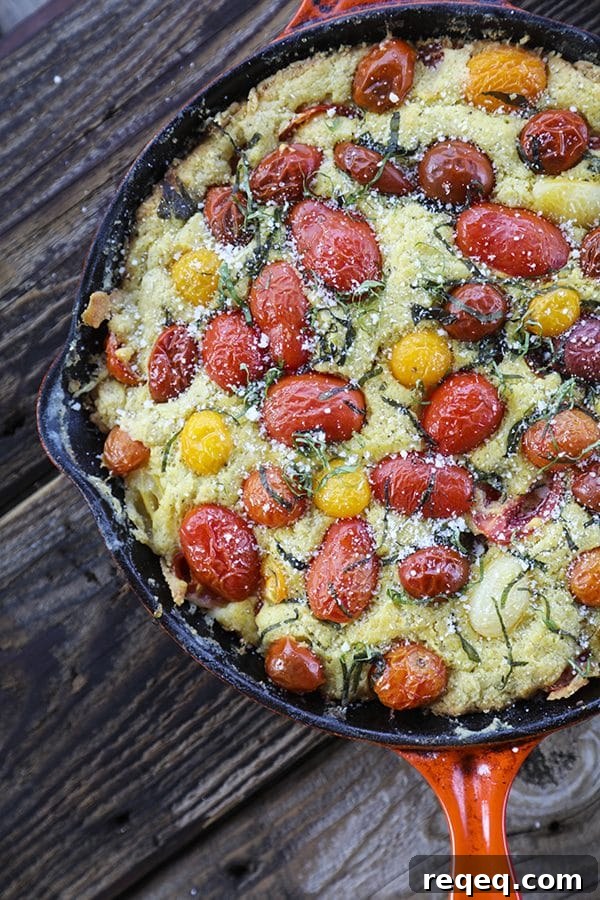 Not all cakes need to be sweet! This Savoury Parmesan Basil Tomato Cake is delicious and wonderfully memorable. You'll crave this all summer long!