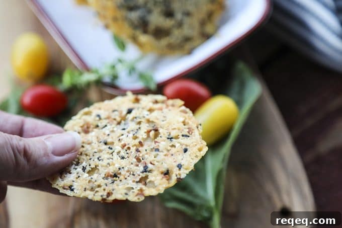 3-Ingredient Parmesan Crisps: Crispy Cheese Crackers Recipe 4 Made with just 3 ingredients, Everything Parmesan Crisps are the perfect crackers to have while you share a glass of wine with your best friends, to serve as a crouton on salads, or just to nibble to put a smile on your face! And wonder of wonders, they're done in under 15 minutes!