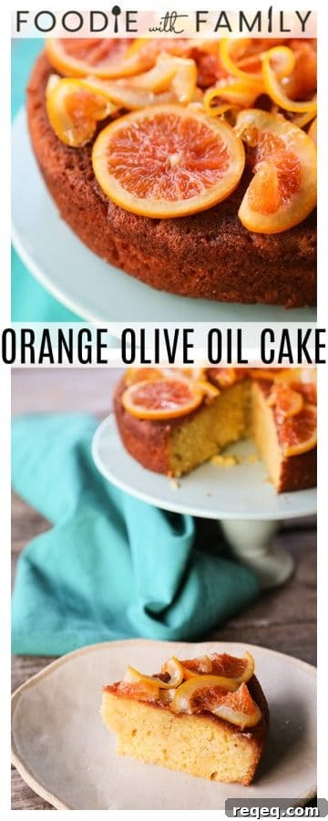 Orange Olive Oil Cake with Candied Oranges is light, has a fine crumb, is perfectly moist but not sopping, is beautifully fragrant of oranges, has just a hint of warm cardamom, and is festooned with thin slices of orange lovingly candied in honey and cardamom syrup.