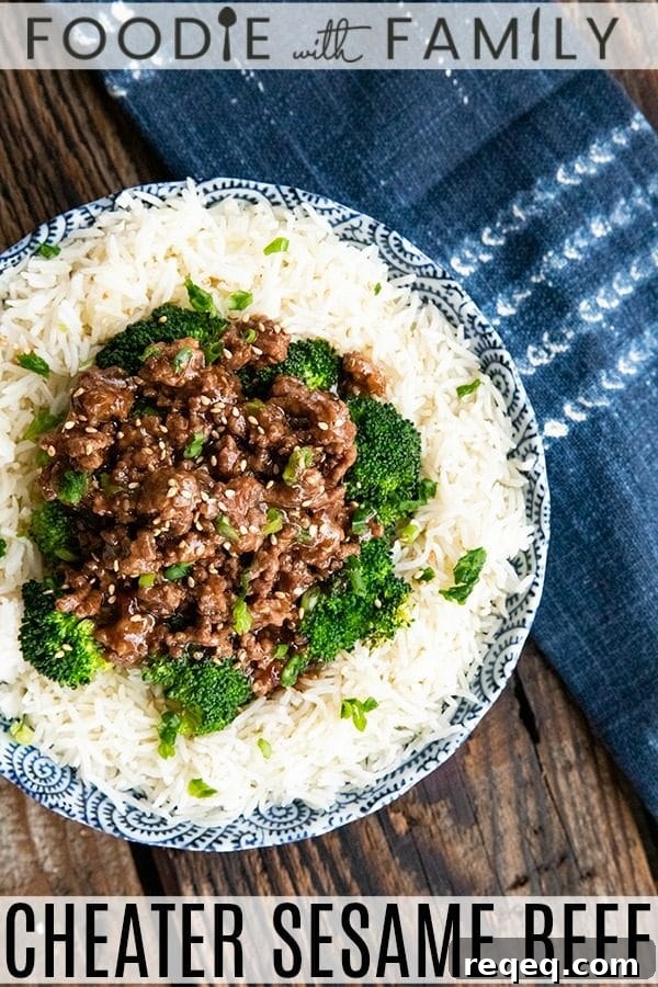 Sesame Beef for Quick Weeknight Dinners 5 Cheater Sesame Beef is everything you love about takeout Chinese sesame beef - garlicky sauce with crispy beef - but is made in your own kitchen with no deep frying.