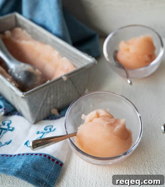 Grapefruit Sorbet Recipe and Caribbean Princess Excursions Guide 2 Crisp, refreshing, smooth and silky in texture, this grapefruit sorbet makes a great dessert by itself or cocktail when doused with a shot of gin or vodka.