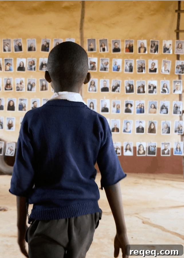 How World Vision Is Redefining Child Sponsorship (Chosen) 3 A Child looking at potential sponsors to choose through World Vision's Chosen program.