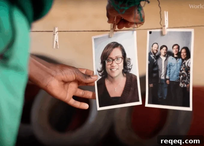 How World Vision Is Redefining Child Sponsorship (Chosen) 4 A Child looking at potential sponsors to choose through World Vision's Chosen program.