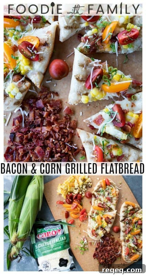 Crispy Grilled Flatbread Recipe for Charred, Fluffy Bread 7 End-of-summer, farmer's market friendly Grilled Flatbread with sweet corn, fresh tomatoes, basil, and melty cheese will make any night feel special.
