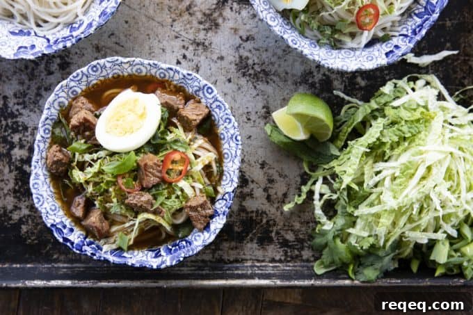 Filipino Beef Noodle Soup (Beef Pares Mami)