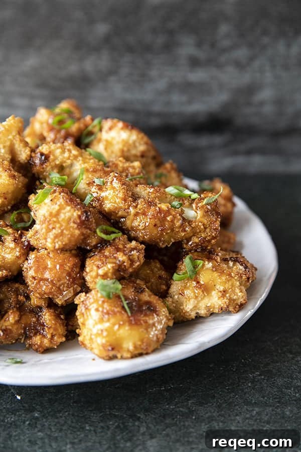 Crispy Cauliflower Wings Recipe with Zesty Buffalo Sauce 3 These incredible and incredibly simple, crunchy, baked Cauliflower Wings are sublimely sticky courtesy of the flavourful ginger and garlic teriyaki glaze.