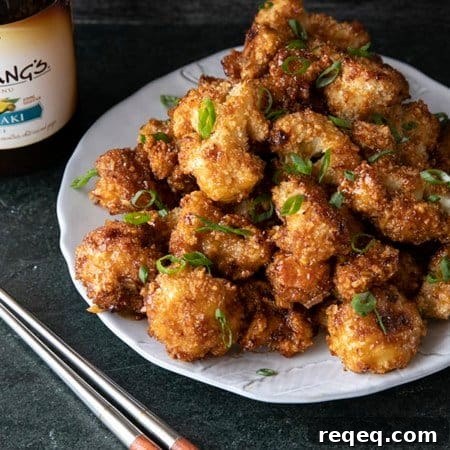 Crispy Cauliflower Wings Recipe with Zesty Buffalo Sauce 9 These incredible and incredibly simple, crunchy, baked Cauliflower Wings are sublimely sticky courtesy of the flavourful ginger and garlic teriyaki glaze.