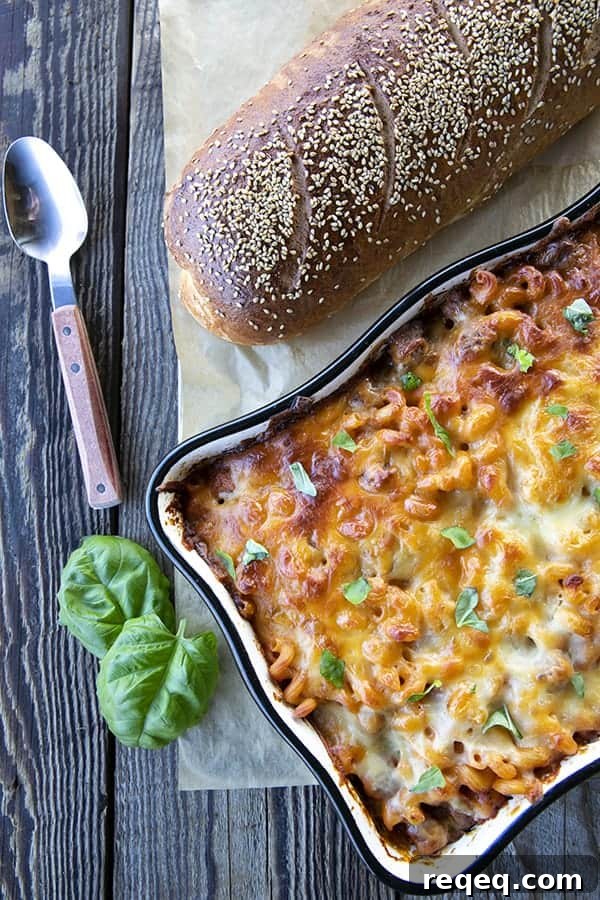 Cheesy Meatball Pasta Bake with Marinara and Mozzarella 2 Pasta Bake loaded with meatballs, sauce, and scandalous amounts of melted cheese is exactly what you need tonight. Bonus: you don't need to pre-boil the pasta, so be ready to eat and be happy with very little work!