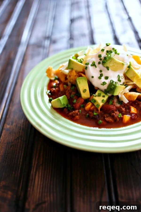 Taco Soup in a slow-cooker or on the stove-top from foodiewithfamily.com
