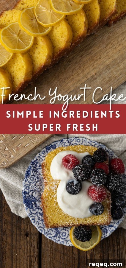 Classic French Yogurt Cake Recipe for Moist, Homemade Dessert 8 A French Yogurt Cake is quite possibly the most bright and sunny, tender, and just-sweet-enough cake in the entire world. This cake is topped with a thin lemon glaze that firms up and shatters into sugary crust when you bite into it and was brought to world by generation upon generation of French grandmothers and the children who love them!