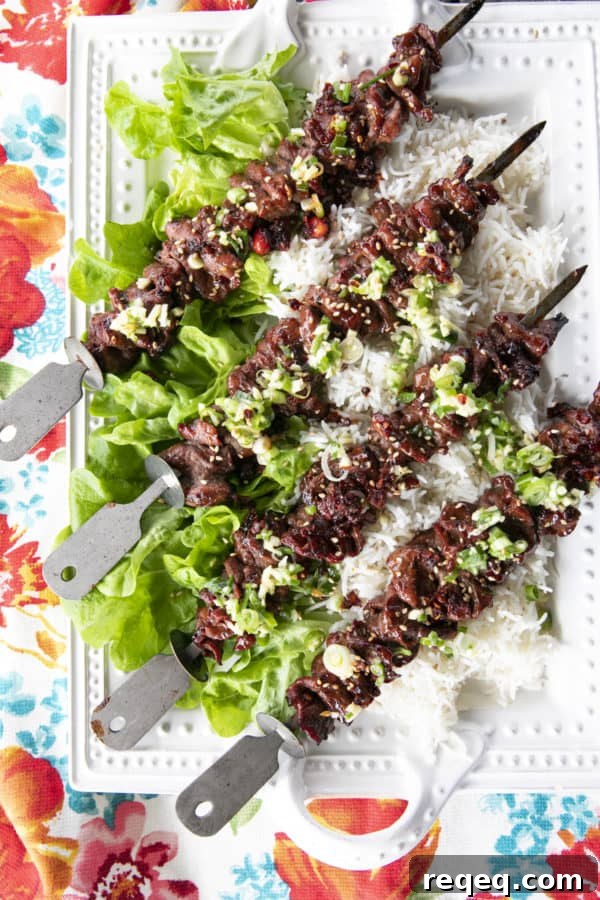 Korean BBQ Grilled Flat Iron Steak Recipe 4 Korean Barbecue Grilled Flat Iron Steak is smoky, garlicky, unbelievably tender, and simple to prepare. This versatile main will be your new summer go-to!