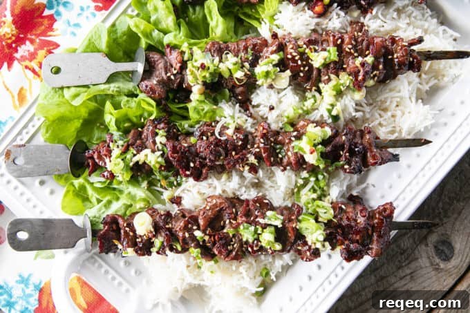 Korean BBQ Grilled Flat Iron Steak Recipe 5 Korean Barbecue Grilled Flat Iron Steak is smoky, garlicky, unbelievably tender, and simple to prepare. This versatile main will be your new summer go-to!