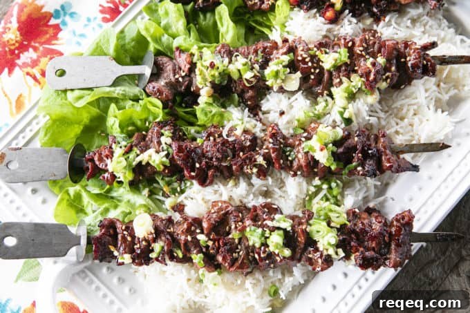 Korean BBQ Grilled Flat Iron Steak Recipe 7 Korean Barbecue Grilled Flat Iron Steak is smoky, garlicky, unbelievably tender, and simple to prepare. This versatile main will be your new summer go-to!