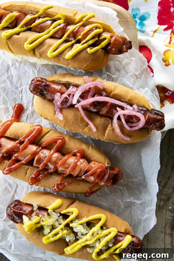 Spiral-Cut Hot Dogs: Crispy, Twisty Grilled Snack 3 A Spiral Hot Dog maximizes the grilled crispy bits making them the ultimate char-grilled hot dogs for holding onto all the mustard, ketchup, relish, and onions that a good hot dog deserves!