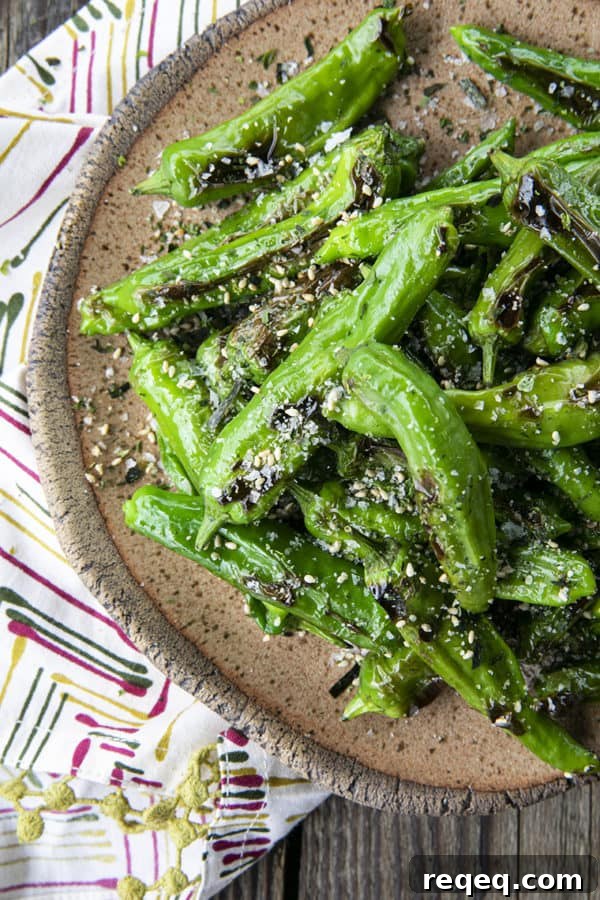 Crispy Pan-Seared Shishito Peppers Recipe 2 This quick and easy method will teach you how to cook shishito peppers perfectly and easily. With this shishito peppers recipe under your belt, these savoury, deliciously addictive blistered shishito peppers will become a favourite side dish or snack with beer and cocktails!