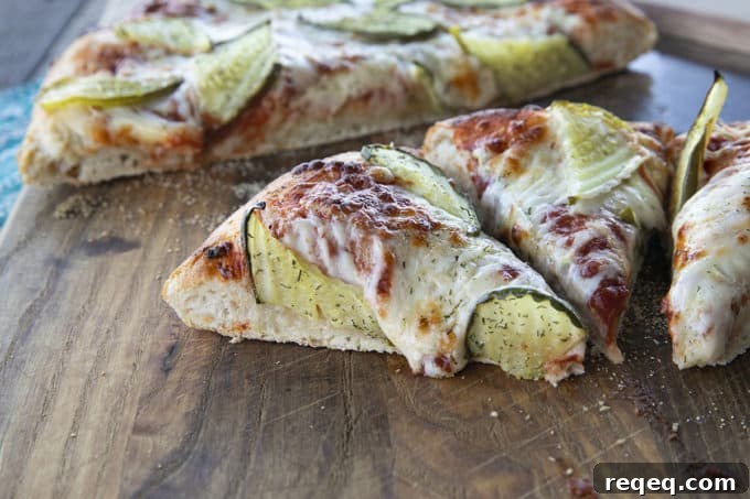 Crispy Pickle Pizza Recipe: Tangy Dill & Mozzarella Pizza 4 Creamy garlic dill sauce, molten cheese, and a scandalous amount of garlicky dill pickles make this Pickle Pizza a memorable, delicious, and habit forming departure from your average pizza. Make with homemade pizza dough or store-bought dough, but do make it!
