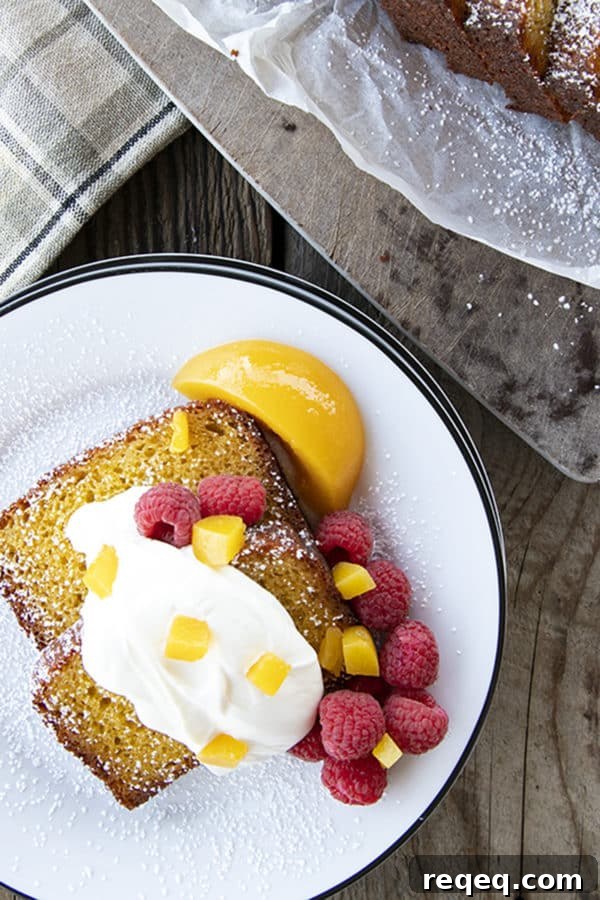 Brown Sugar Peach Yogurt Cake Recipe for Moist Summer Desserts 4 French Yogurt Cake is the world's easiest cake, but that doesn't make it any less impressive, and this Brown Sugar Peach Yogurt Cake is simple to make and simply divine! It's surprisingly sophisticated for a cake made with such humble ingredients.