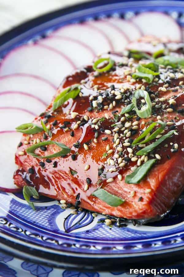 Air fryer salmon makes a simple pairing.