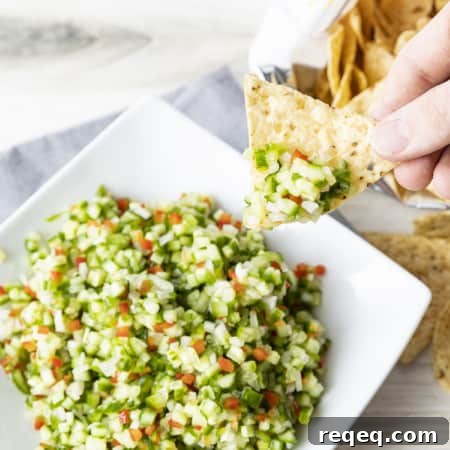 Pickled Pico de Gallo: Tangy Mexican Salsa Recipe 9 Pickle de Gallo combines everything you love about garlicky dill pickles with the crunch of fresh cucumbers, red bell peppers, and onions, and the snackability of pico de gallo or salsa. It's about to be your new favourite thing.