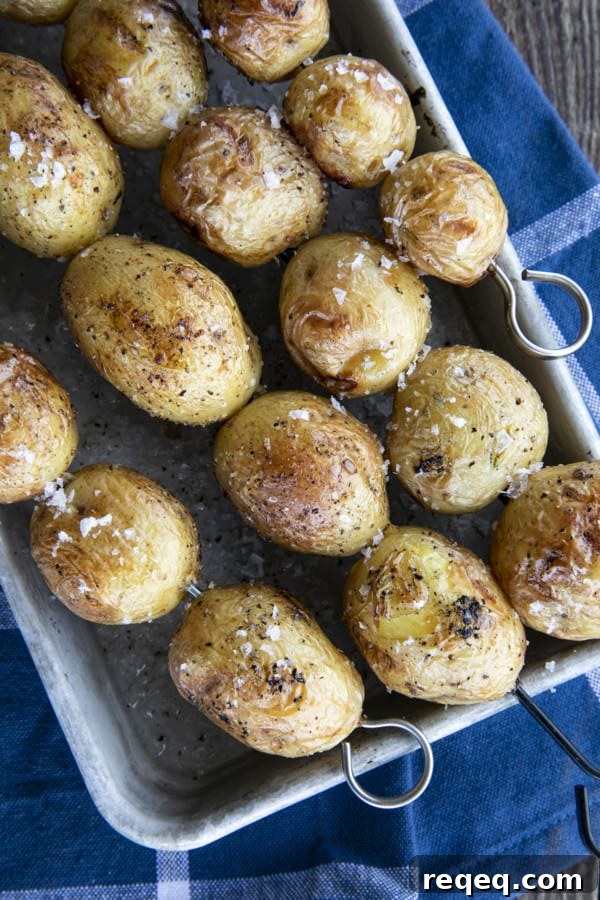 Crispy Grilled Potatoes with Garlic and Herbs 3 u're going to love this amazing Grilled Potatoes recipe; a simple recipe for a delicious side dish so good and so easy to make that they just might make you shelve your other potato recipes for the summer months.