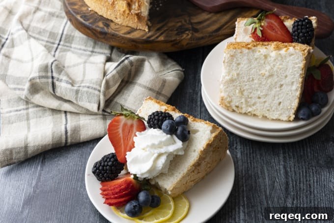 Light and Fluffy Angel Food Cake Recipe for Perfectly Soft Layers 5 Homemade Angel Food Cake is ethereal perfection, and thankfully it is easy to make with just a few handy tips and tricks!