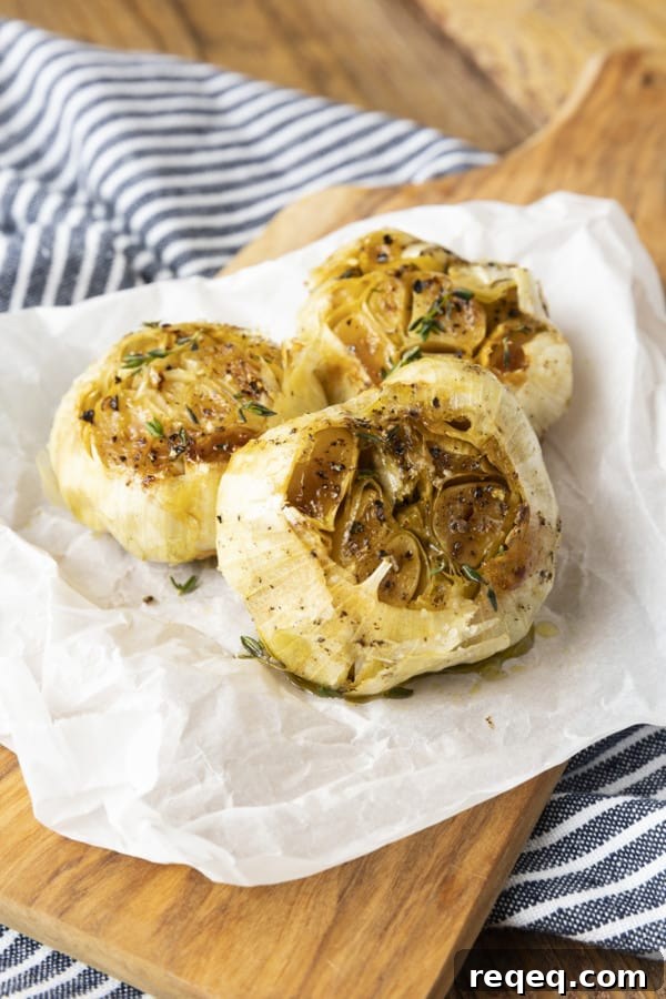 Crispy Air-Fryer Roasted Garlic: Sweet, Caramelized Cloves 2 Tender, mellow, buttery roasted cloves of garlic
