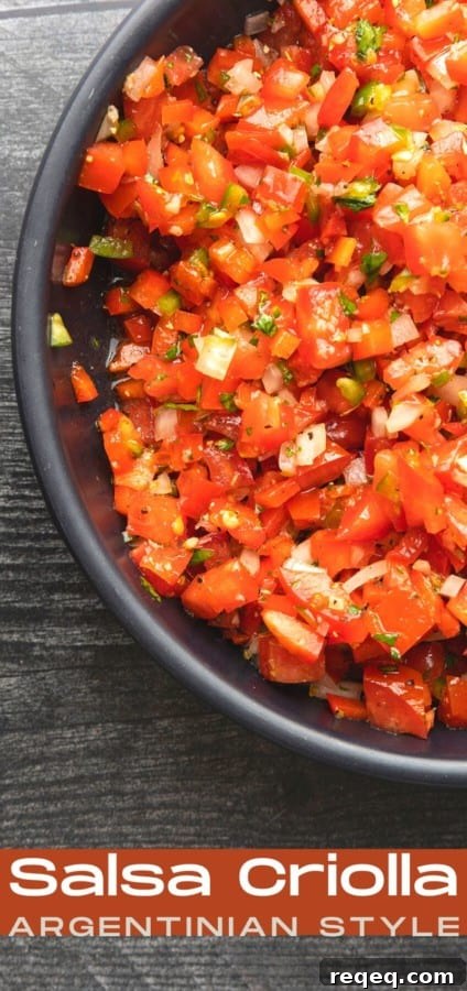 Criolla Salsa Recipe: Authentic Peruvian Onion & Tomato Sauce 7 Salsa a la Criolla in a bowl, ready to serve.