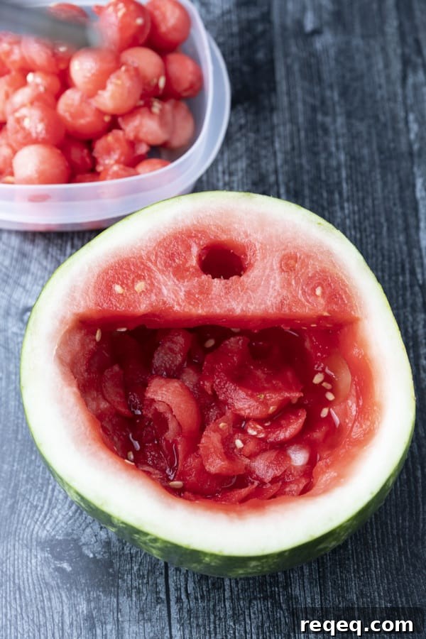 You deserve this dazzlingly gorgeous, super refreshing Watermelon Cocktail bursting with watermelon, berries, the spirit of your choice, and fizzy water. Served up in half of a personal watermelon, there’s simply nothing more party ready than this fabulous watermelon drink that’s a fruit salad and a cocktail all in one!