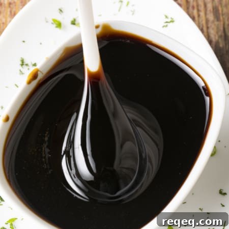 Classic Japanese Unagi Sauce is a glossy, lusciously thick and flavourful multi-purpose condiment made of just soy sauce, mirin, and sugar. These three simple ingredients are simmered together until shiny and sticky.