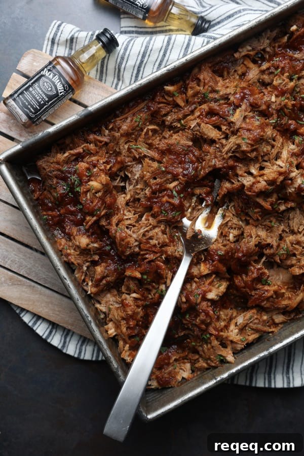 Slow Cooker Jack Daniels Pulled Pork