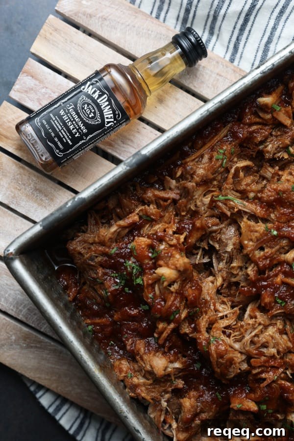 Slow Cooker Jack Daniels Pulled Pork