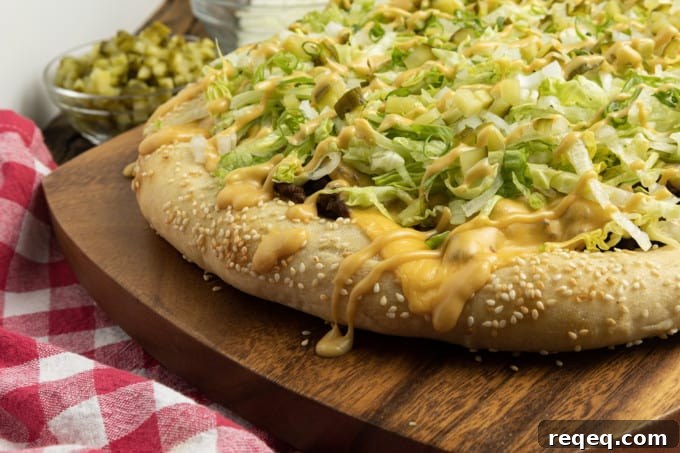 Big Mac Pizza Recipe: How to Make the Iconic Burger Pie at Home 3 Big Mac Pizza brings the classic “two all beef patties, special sauce, lettuce, cheese, pickles, onions, on a sesame seed bun” taste that you love to pizza in this irresistible recipe! It’s got that craveable fast-food flavour but made fresher than the real thing in your own home for pizza night.