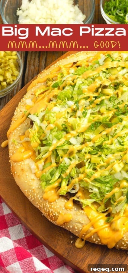 Big Mac Pizza Recipe: How to Make the Iconic Burger Pie at Home 9 Big Mac Pizza brings the classic “two all beef patties, special sauce, lettuce, cheese, pickles, onions, on a sesame seed bun” taste that you love to pizza in this irresistible recipe! It’s got that craveable fast-food flavour but made fresher than the real thing in your own home for pizza night.