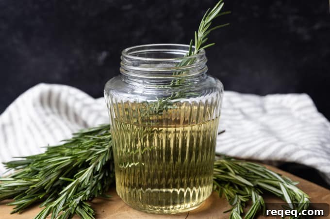 Homemade Rosemary Simple Syrup Recipe for Cocktails & Desserts 5 Rosemary simple syrup captures the citrus flavors and woodsy, mint-like fragrance of the freshest rosemary to add to your favourite cocktails, cakes, ice cream, and hot or cold drinks. Elevate your happy hour with this sophisticated yet inexpensive addition that tastes like a million dollars.