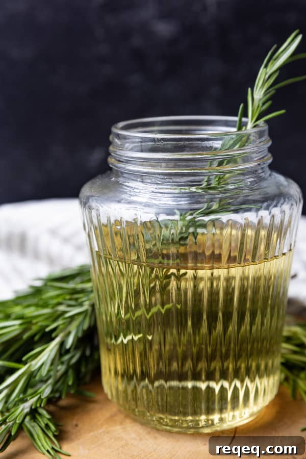 Homemade Rosemary Simple Syrup Recipe for Cocktails & Desserts 6 Rosemary simple syrup captures the citrus flavors and woodsy, mint-like fragrance of the freshest rosemary to add to your favourite cocktails, cakes, ice cream, and hot or cold drinks. Elevate your happy hour with this sophisticated yet inexpensive addition that tastes like a million dollars.