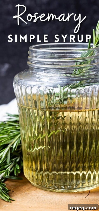 Homemade Rosemary Simple Syrup Recipe for Cocktails & Desserts 8 Rosemary simple syrup captures the citrus flavors and woodsy, mint-like fragrance of the freshest rosemary to add to your favourite cocktails, cakes, ice cream, and hot or cold drinks. Elevate your happy hour with this sophisticated yet inexpensive addition that tastes like a million dollars.