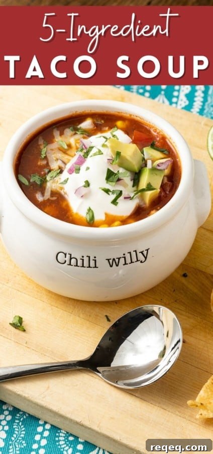 5-Ingredient Taco Soup Recipe: Quick Weeknight Meal 7 5 Ingredient Taco Soup
