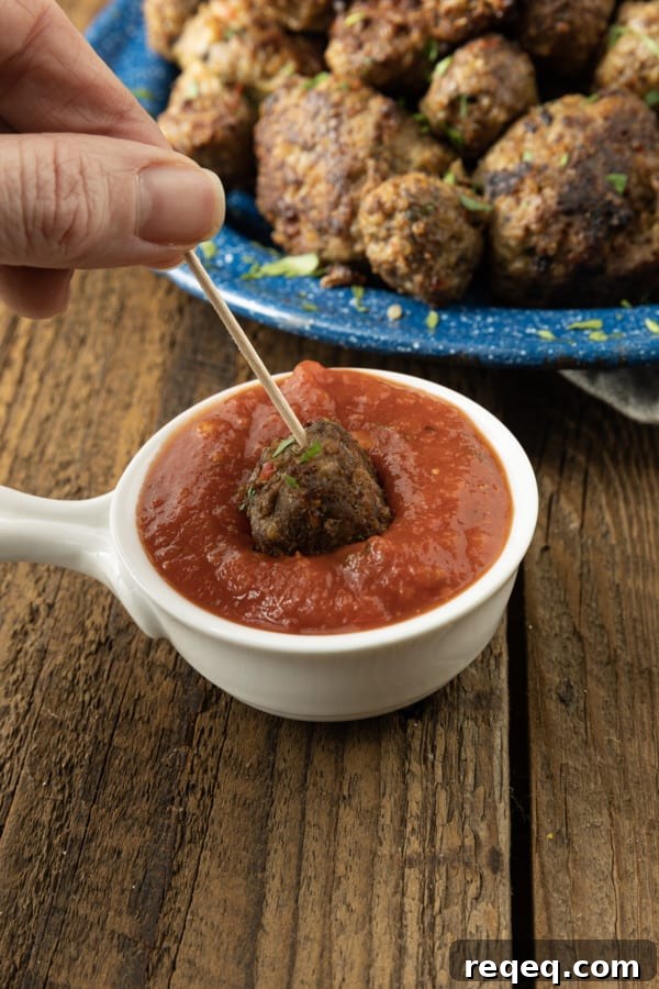 Gluten-Free Italian Meatballs Recipe for Tender, Flavorful Meatballs 5 These easy gluten free meatballs are so succulent and savoury with a texture so perfect, you’ll judge all other meatballs by them! Whether you serve them with spaghetti sauce, turn them into Swedish meatballs, tuck them in the best meatball subs, or serve them on toothpicks as an appetizer, you’ll never miss the gluten!