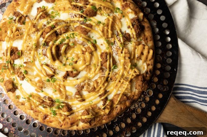 Finished Chick Fil A Pizza
