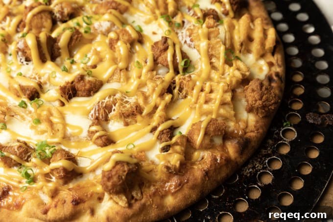 Slice of Chick Fil A Pizza