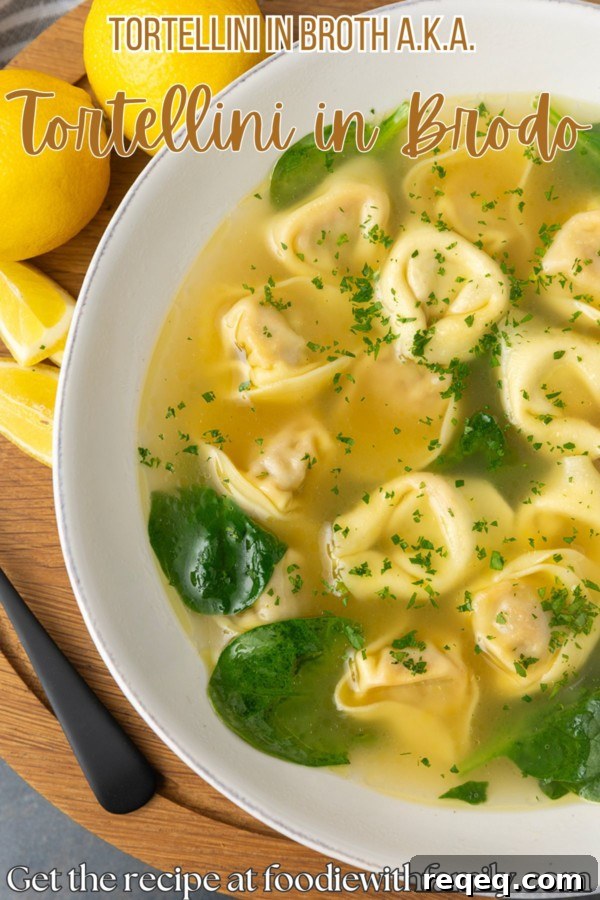 Tortellini in Brodo: Classic Italian Tortellini Soup Recipe 7 Finished tortellini in brodo
