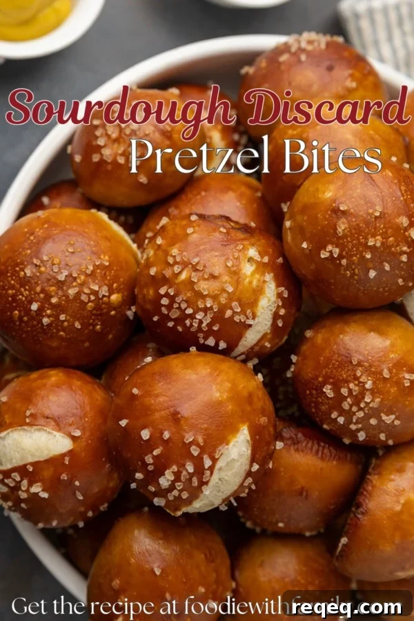 Sourdough pretzel bites recipe.