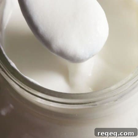 Jar of cultured buttermilk