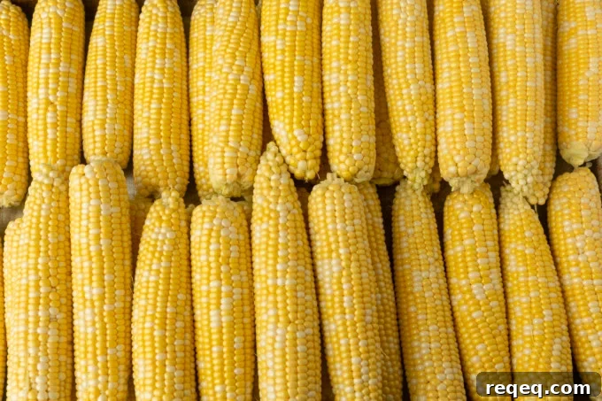How to Freeze Sweet Corn for Peak Flavor and Freshness 3 shucked sweet corn