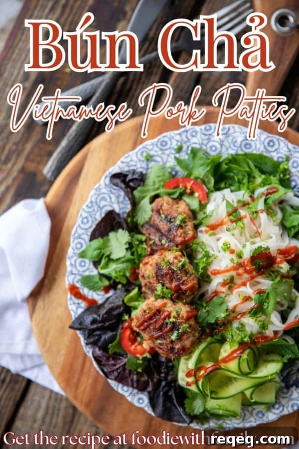 Bún Chả Vietnamese Grilled Pork Patties Recipe 6 bun cha vietnamese pork patties on salad