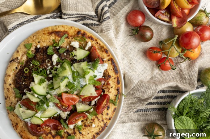 Authentic Gyro Pita Bread Recipe for Soft, Fluffy Pitas 7 Tzatziki and toppings
