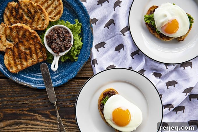 Savory Bacon and Caramelized Onion Jam Recipe 4 Bacon Onion Jam: Crispy Bacon is made into the ultimate breakfast spread with maple syrup, onions, coffee, brown sugar + pepper.