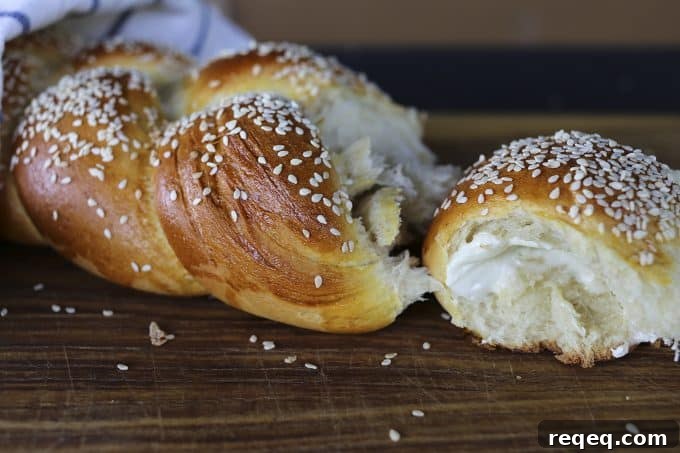 Sesame Semolina Loaf Recipe: Crispy Crust, Tender Crumb 5 Sesame Semolina Braided Bread from foodiewithfamily.com
