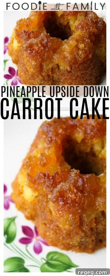 Pineapple Upside-Down Carrot Cake Recipe for Moist Layered Dessert 3 Pineapple Upside Down Carrot Cake: Caramelized, deep brown, buttery pineapple crowns perfect, sweet carrot cake. Top warm pieces with vanilla ice cream or a drizzle of creme fraiche for an over-the-top indulgent treat.