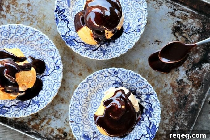 Grandma Val’s Classic Hot Fudge Sauce Recipe 4 Grandma Val's Hot Fudge Sauce: caramel like ribbons of deep, rich, chocolatey fudge for the ultimate ice cream indulgence!